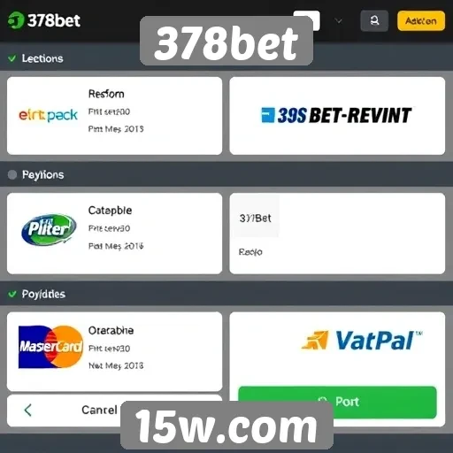 Opções de pagamento disponíveis na 378bet